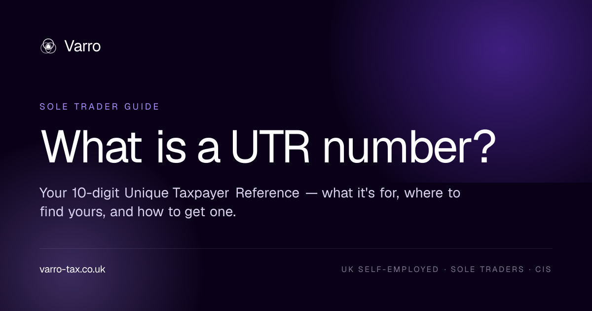 What is a UTR number? How to find or get yours (2026) — Varro